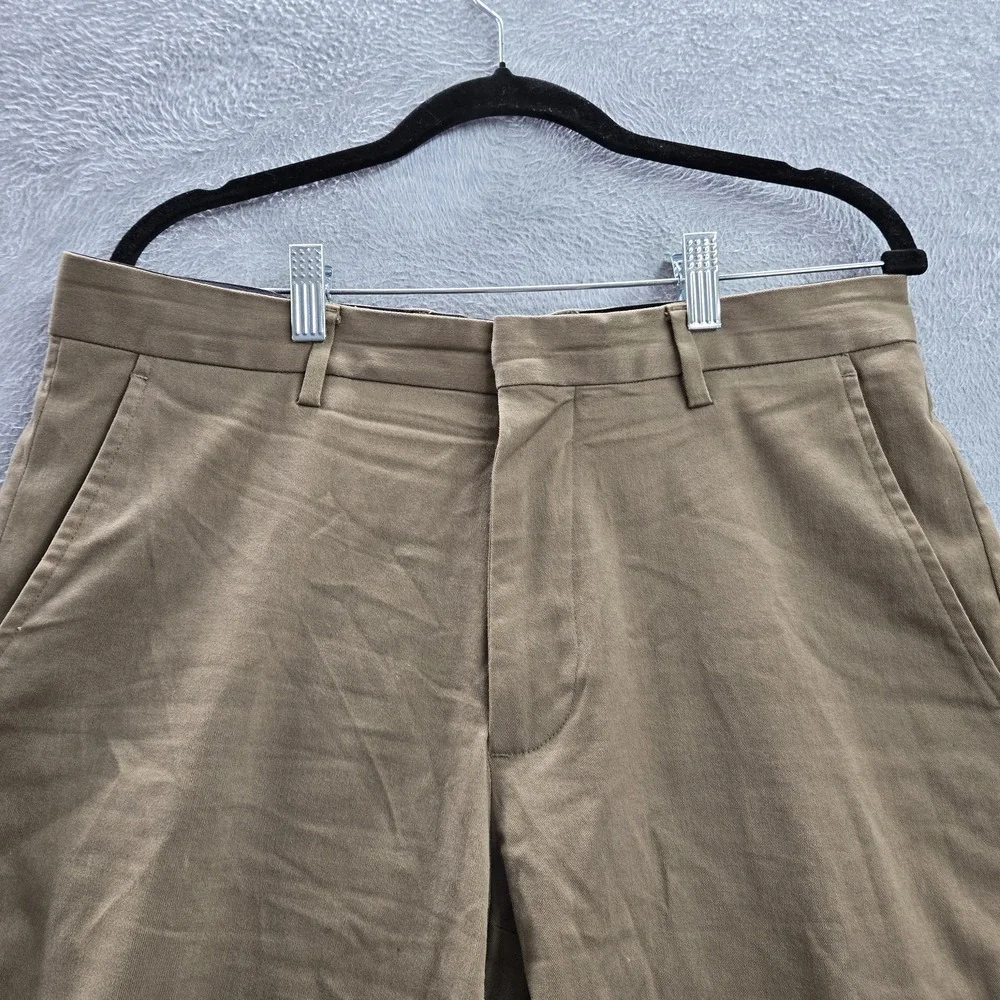 Banana Republic Men‎ Pants 33X32 Brown Straight Dress Chino Mid Rise Pockets